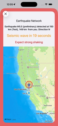 Earthquake Network App Store preview screenshot 1