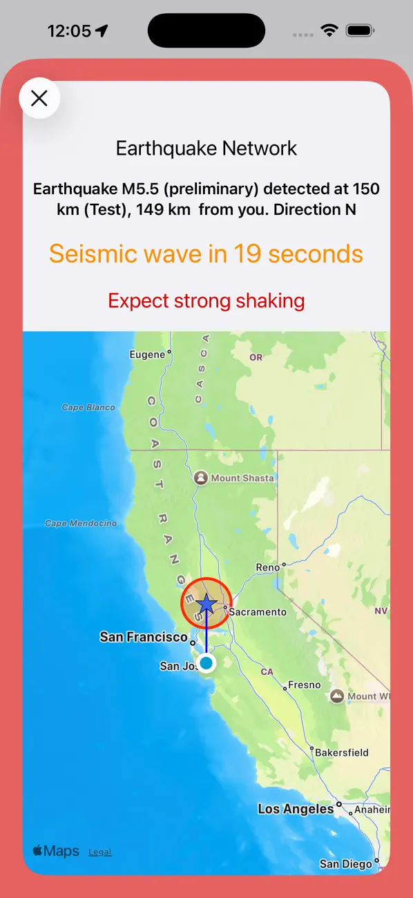 #1. Earthquake Network (iOS) De: Futura Innovation SRL