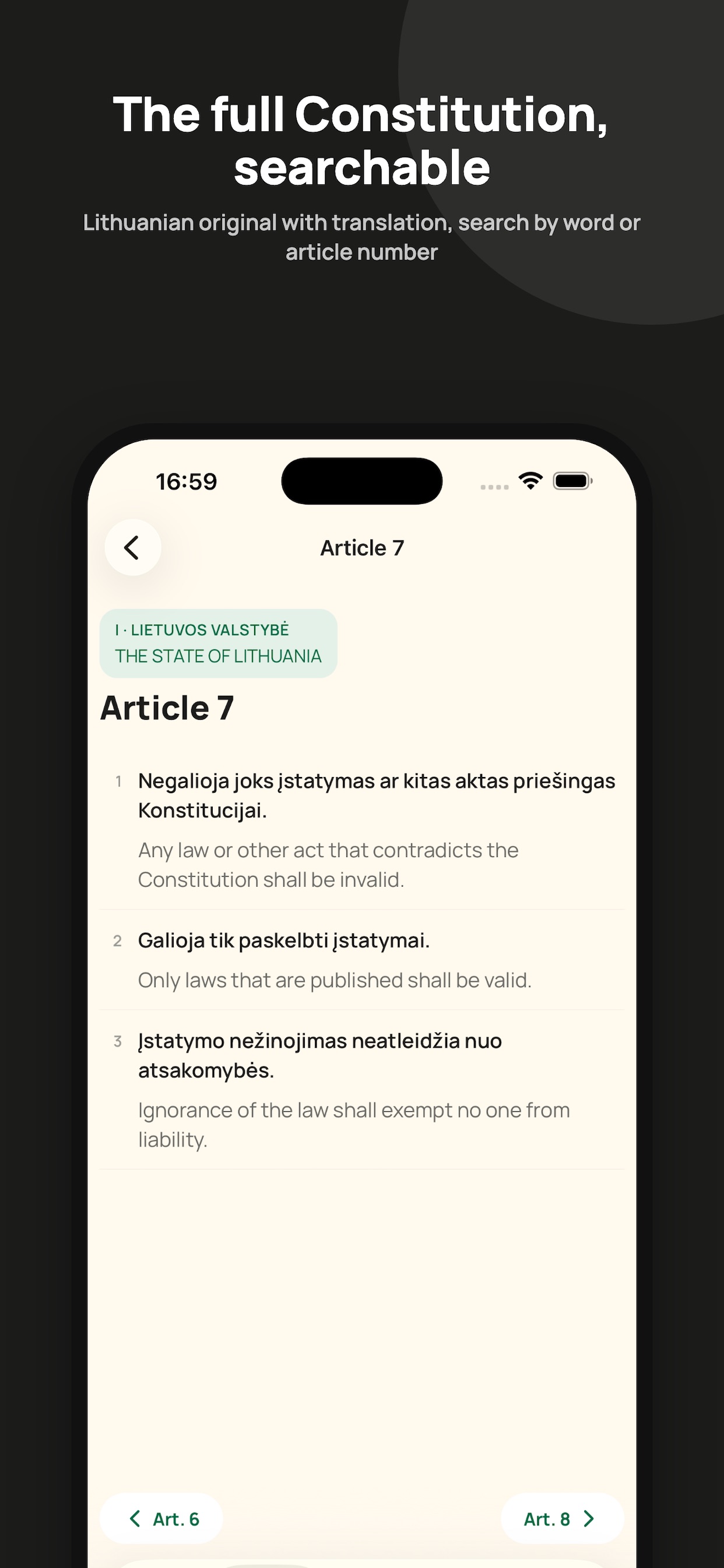 Screenshot 5 of Konstitucijos Testas - Lietuva
