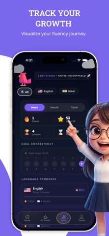 Fluencio: AI Language Learning Screenshot 4 of 10