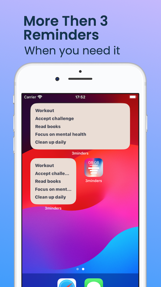 #3. 3minders - Lock Screen Notes (iOS) Podle: Alexandr Moscaliuc