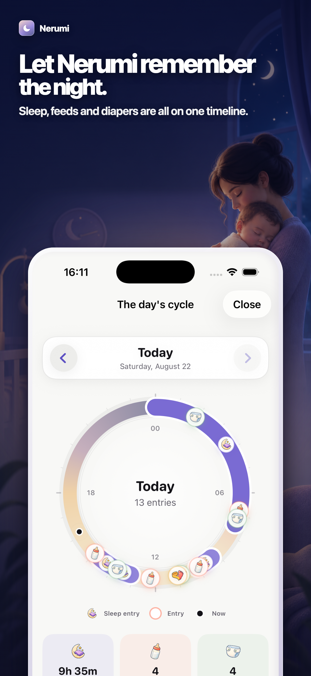 Nerumi: Baby Tracker & Sleep screenshot 2