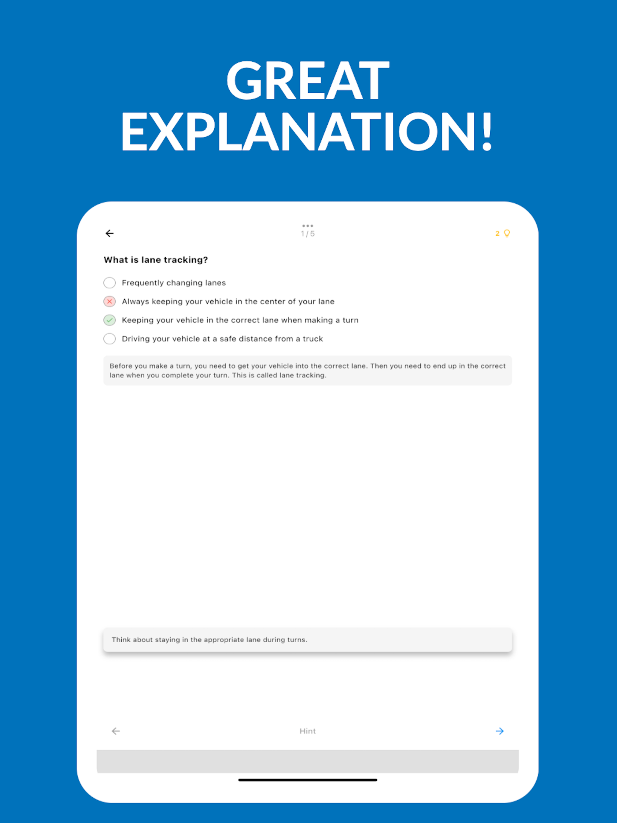 Tas Driving Test Practice Exam