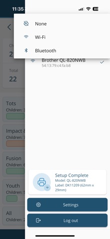 CharitySuite Check-In screenshot