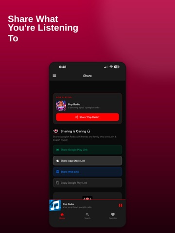 Spanglish Radio: Latin+English iPad screenshot
