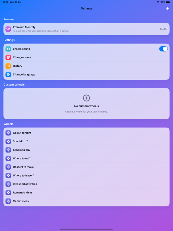 Decide Now!! iPad screenshot