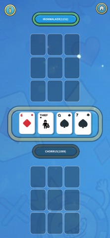 Tic Tac Poker iPhone screenshot