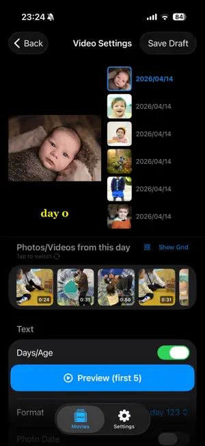 N-days - Baby Growth Slideshow screenshot 1
