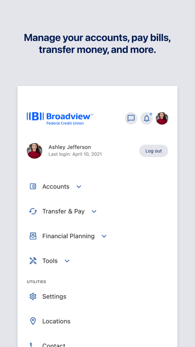 Broadview FCU Mobile App screenshot