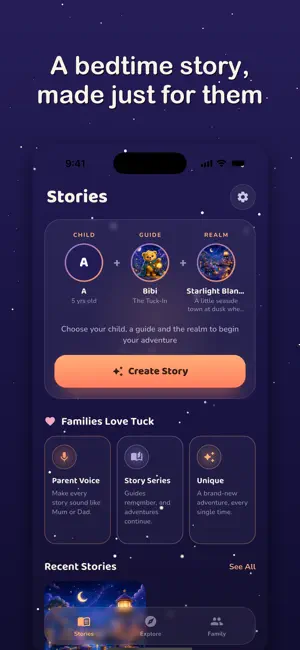 Tuck Bedtime Stories screenshot 1