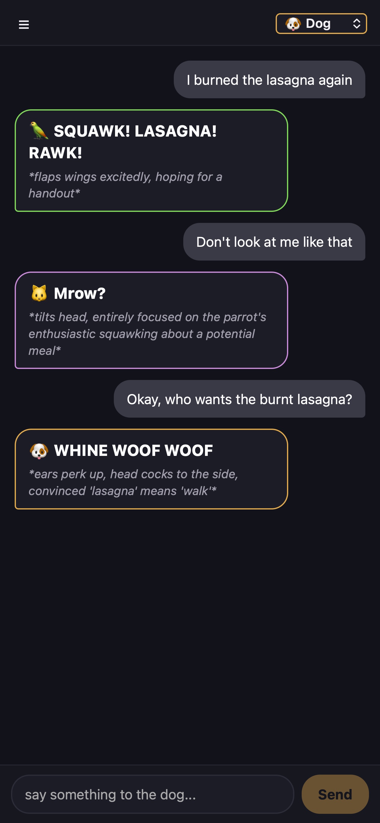 Screenshot 3 of Aineko: Chat with Animals