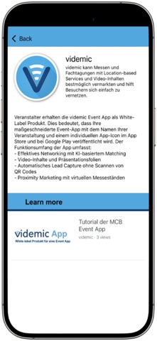 videmic - Event App Screenshot 4 of 5