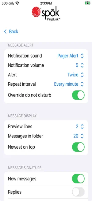 Spok PageLink screenshot 4