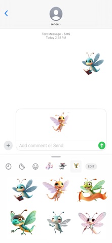 飞行蜻蜓贴纸 screenshot