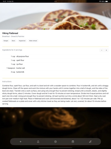 YummJar – Recipe Organizer iPad screenshot