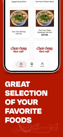 Chan Dara Thai Cafe iPhone screenshot