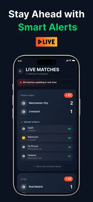 Football & Soccer Live Scores screenshot 1