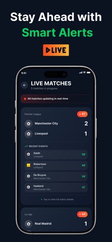 Football & Soccer Live Scores iPhone screenshot