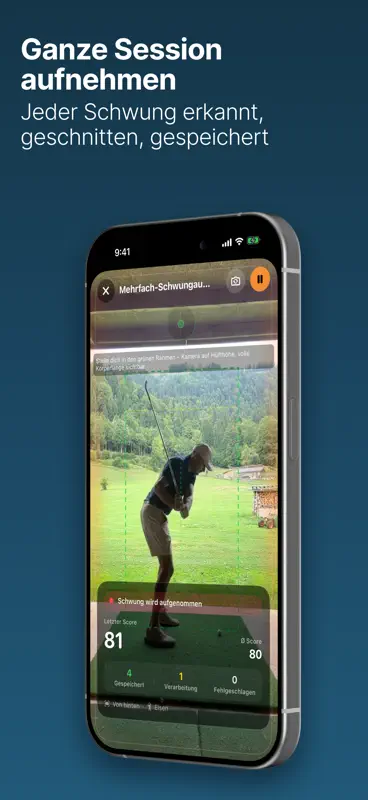 DeepSwing: Golf Schwunganalyse screenshot 4 of 10