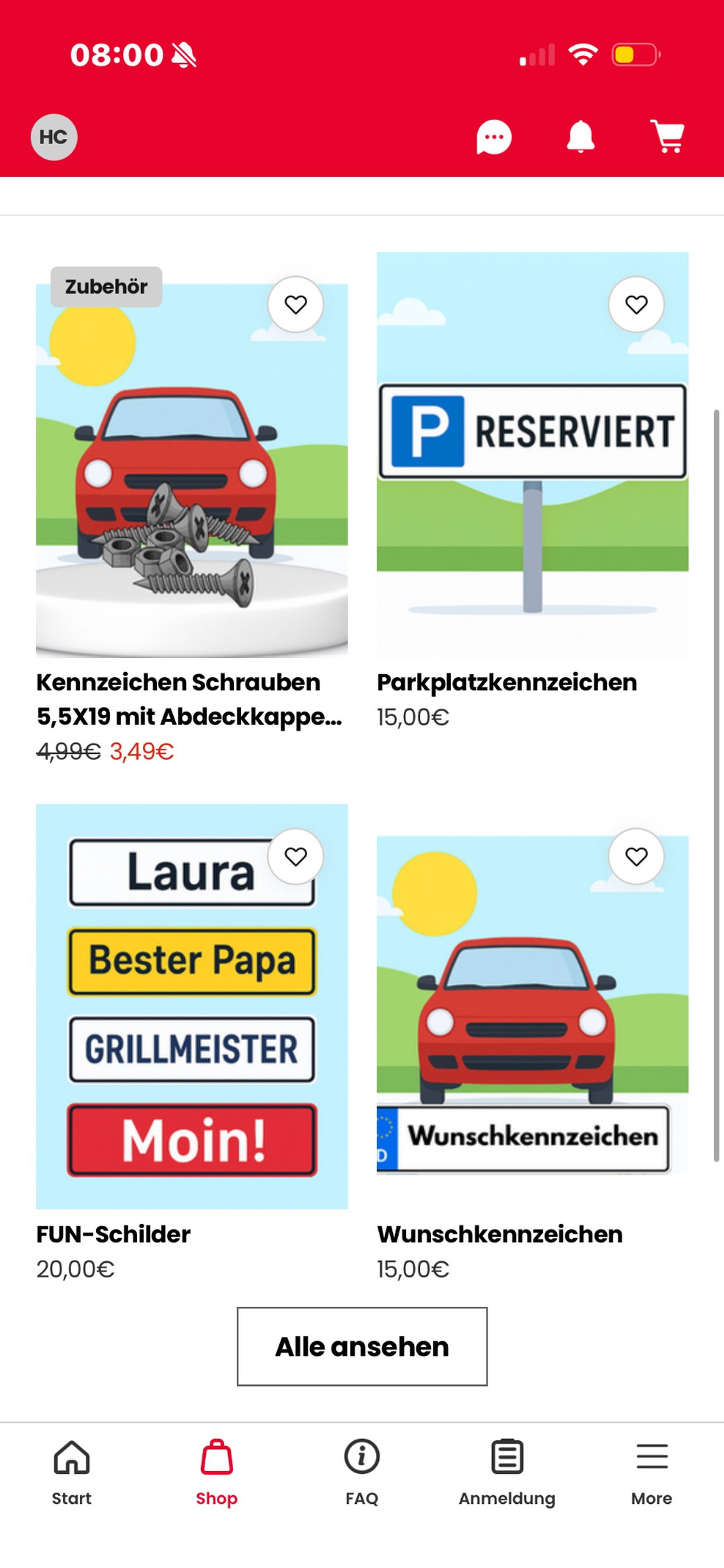 Autoschilder-Nord
