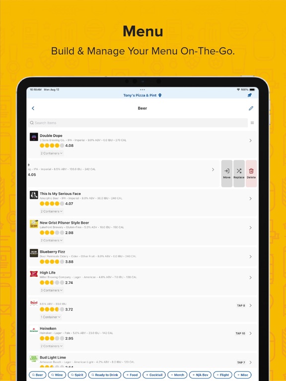 Untappd for Business iPad screenshot 4 - Food & Drink app