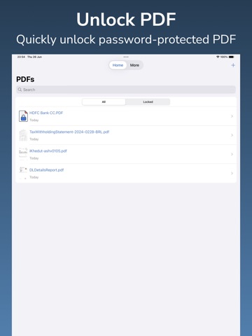 Unlock PDF - Password Remover iPad screenshot