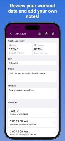 CrewNerd for Rowing & Paddling screenshot