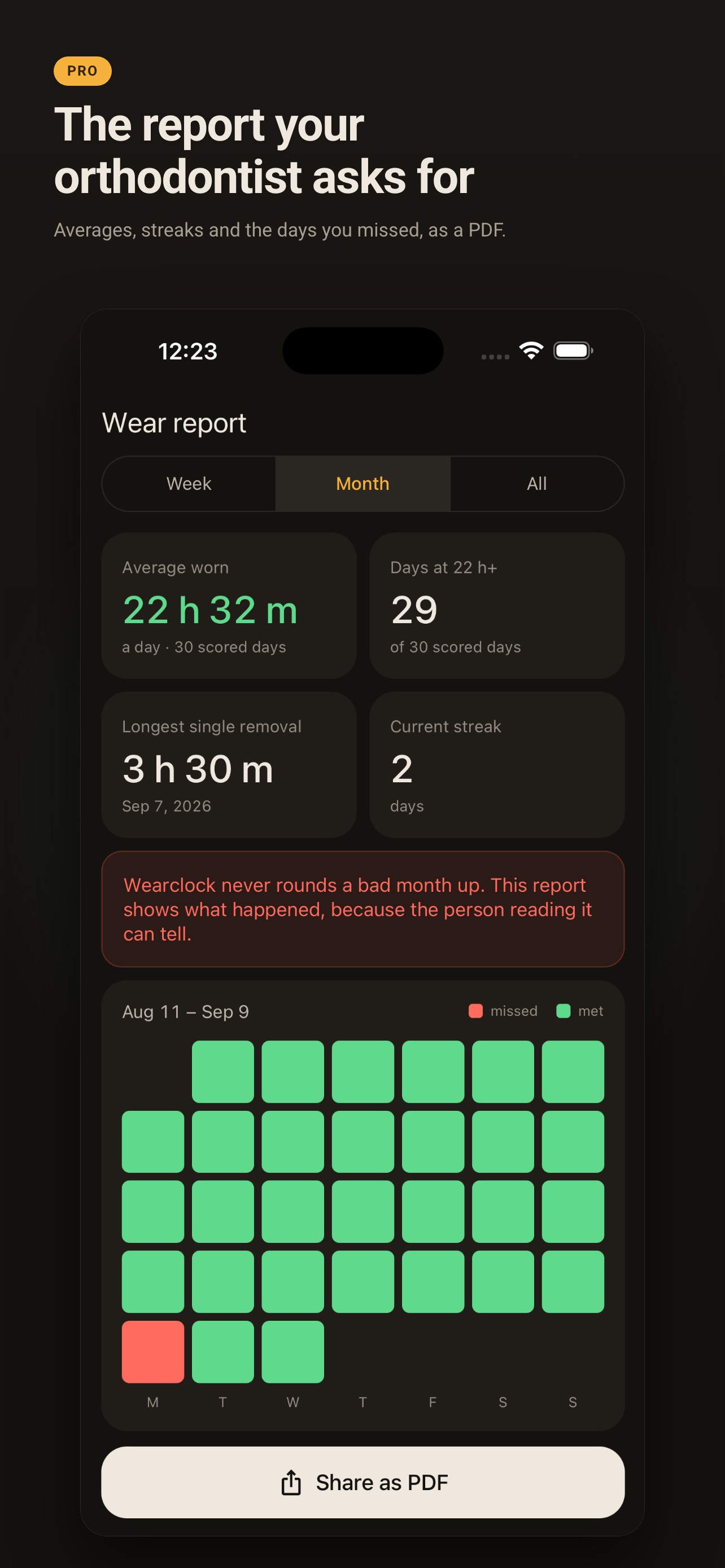 Screenshot 6 of Wearclock: Aligner Wear Timer