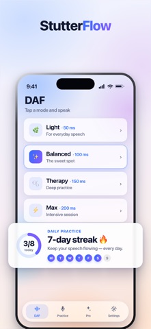 StutterFlow Stuttering Therapy Screenshot 1 of 5