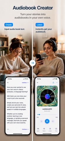 Sonii - AI Voice Clone & TTS Screenshot 1 of 2