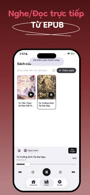 AI Novel Reader - Audio truyện iPhone screenshot 4