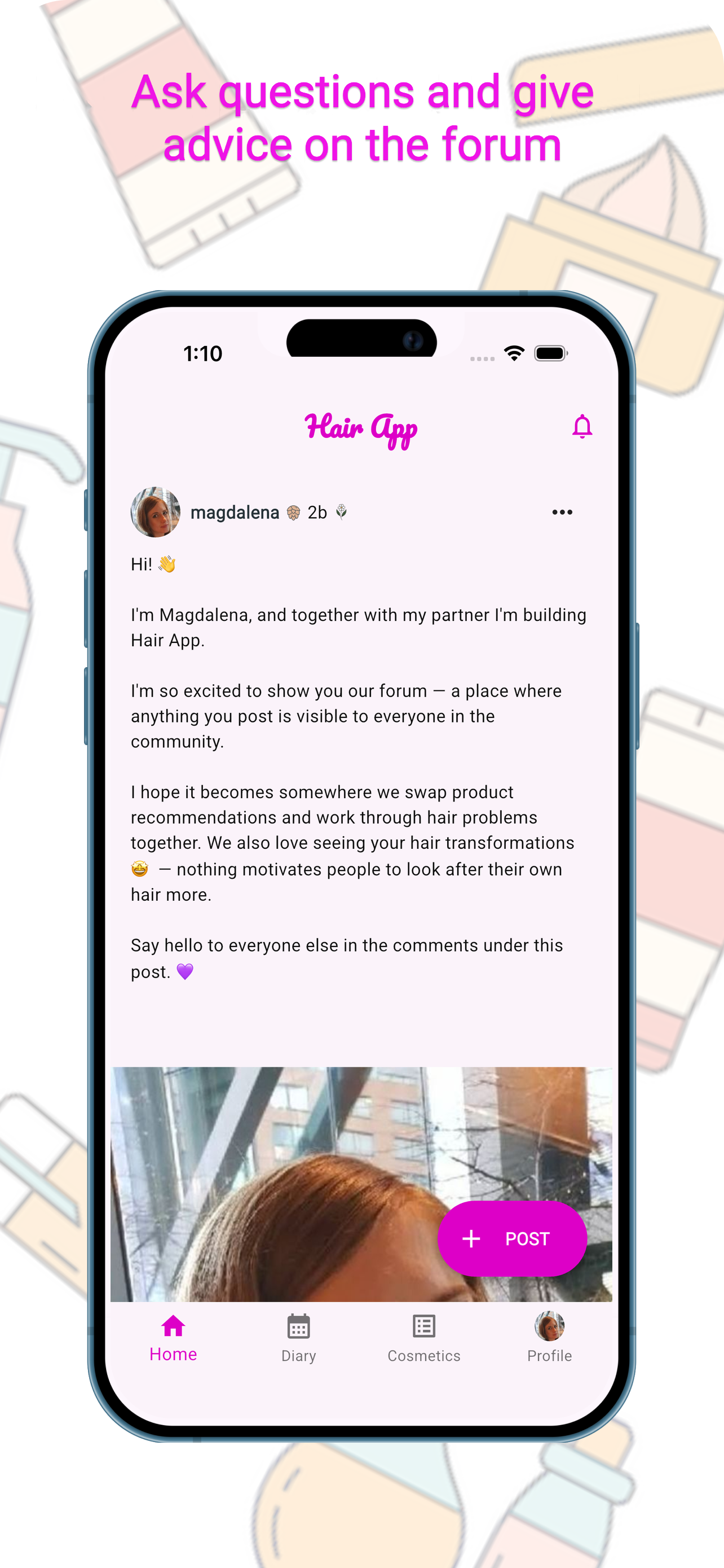 Hair App: Haircare Diary screenshot 3