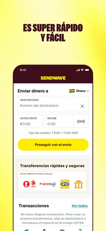 Sendwave: enviar dinero rápido screenshot 3 of 7