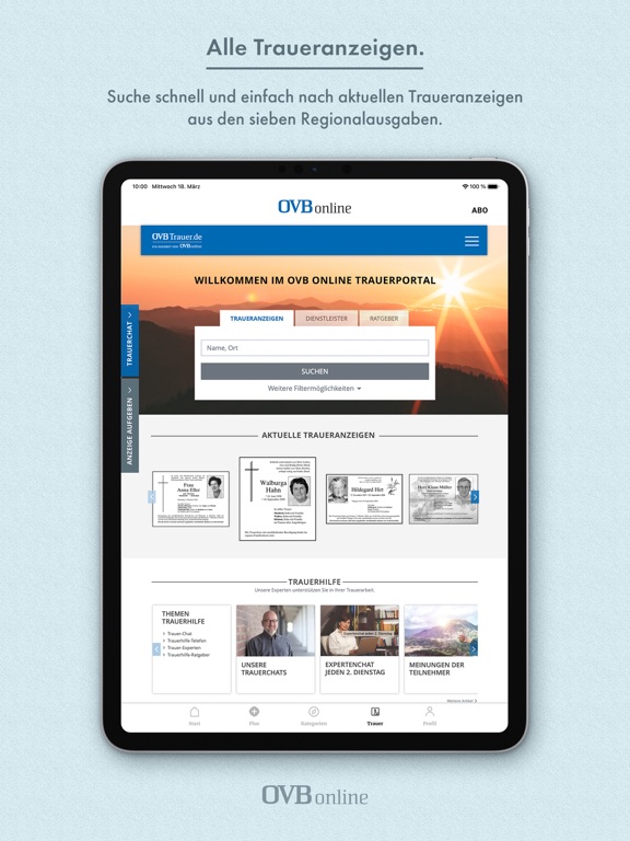 OVB online iPad screenshot 6 - News app