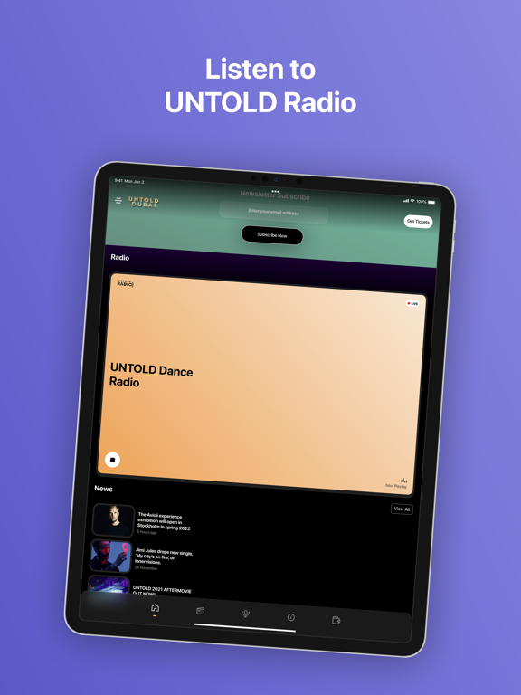 Untold Dubai iPad screenshot 4 - Music app