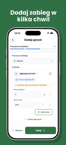 Dziennik zabiegów screenshot