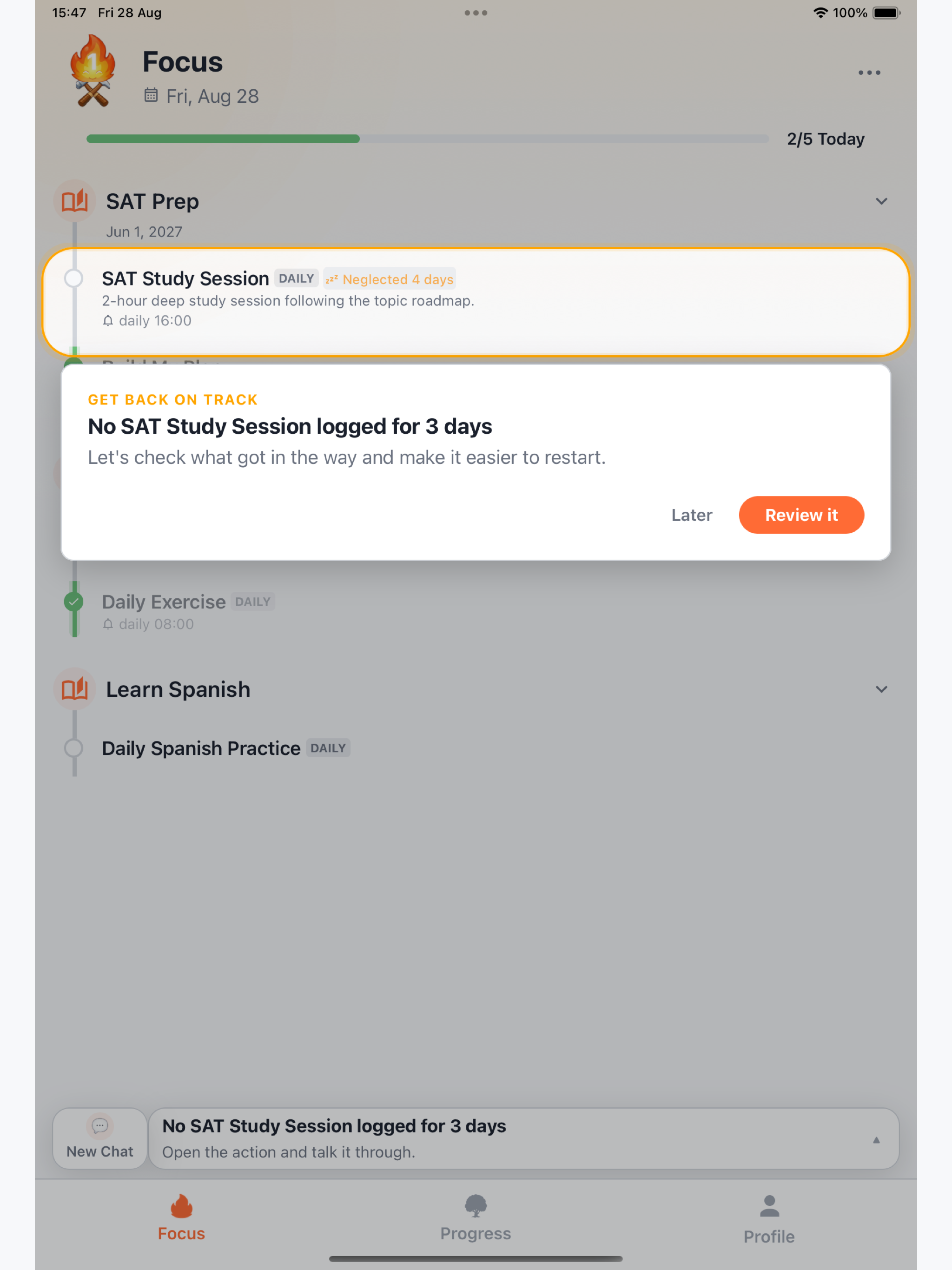 Willforge: AI Goal Coach screenshot 14