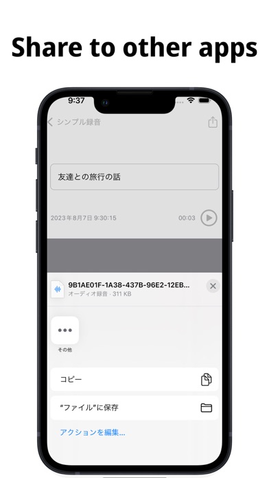 Simple Voice Recorder - Audio iPhone screenshot 4 - Business app