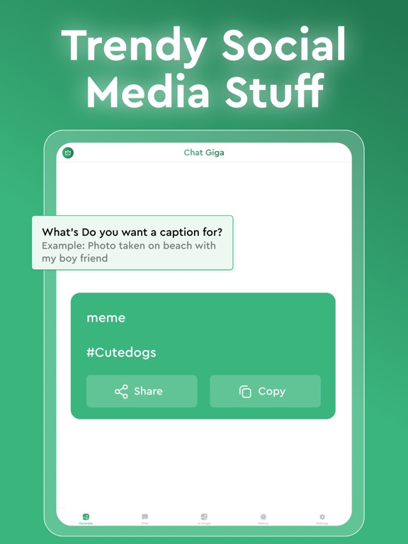 AI Writer & ChatBot - ChatGiga iPad screenshot 5 - Productivity app