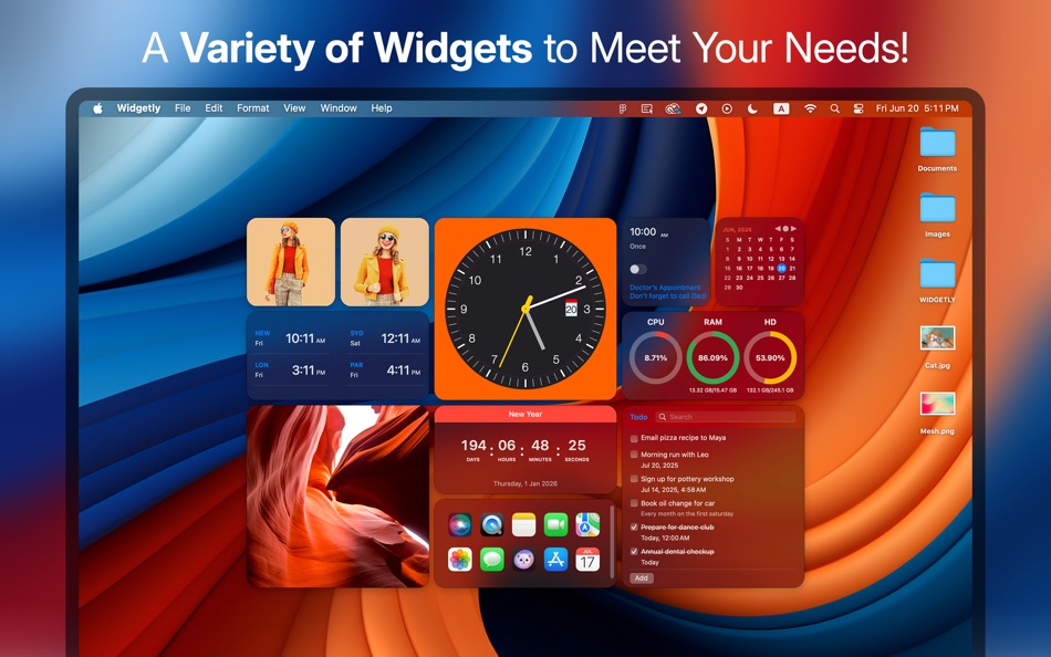 #4. MacWidget - Desktop Widgets (macOS) 由: Best App Limited