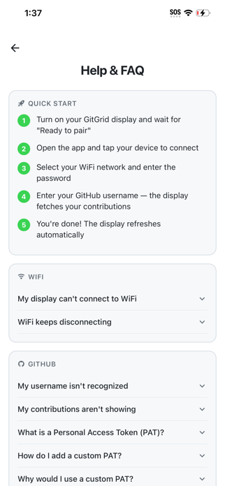 GitGrid — GitHub Display Setup Screenshot 7 of 7