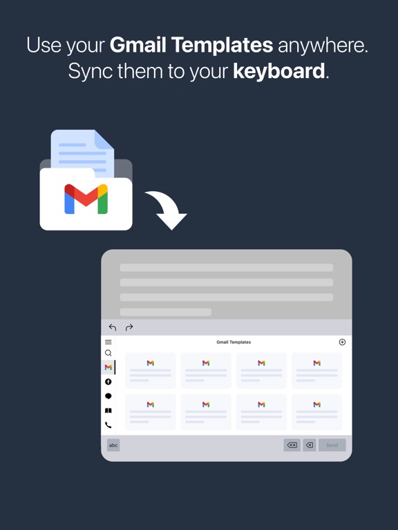 Keygo: Saved Template Keyboard