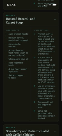 Vora: Ingredients into Ideas Screenshot 2 of 4
