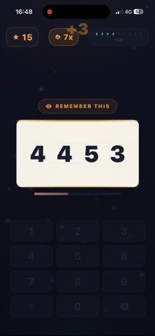Flash Digits: Memory Challenge screenshot