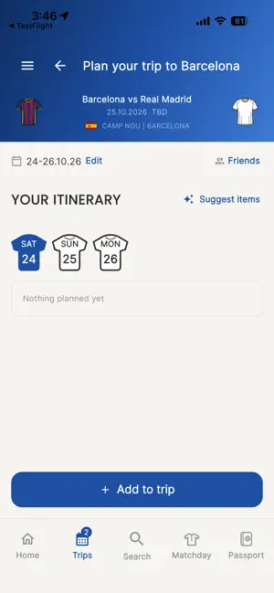FanPlan Football Planner screenshot 1