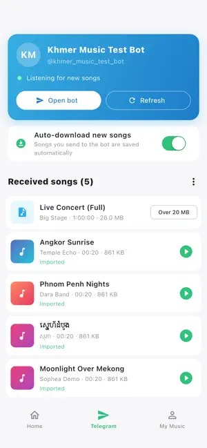 Khmer Music Player screenshot 2
