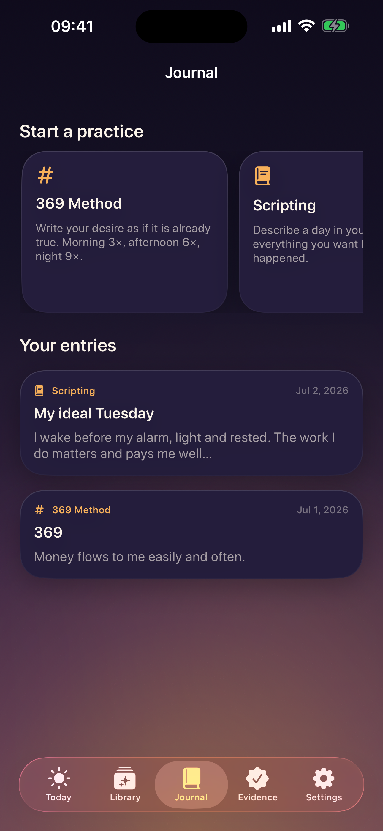 Sól — Manifestation Journal screenshot 3