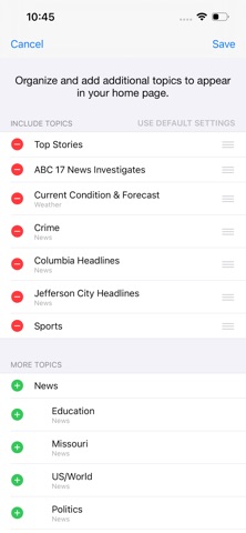 KMIZ ABC17 Columbia,MidMO News iPhone screenshot
