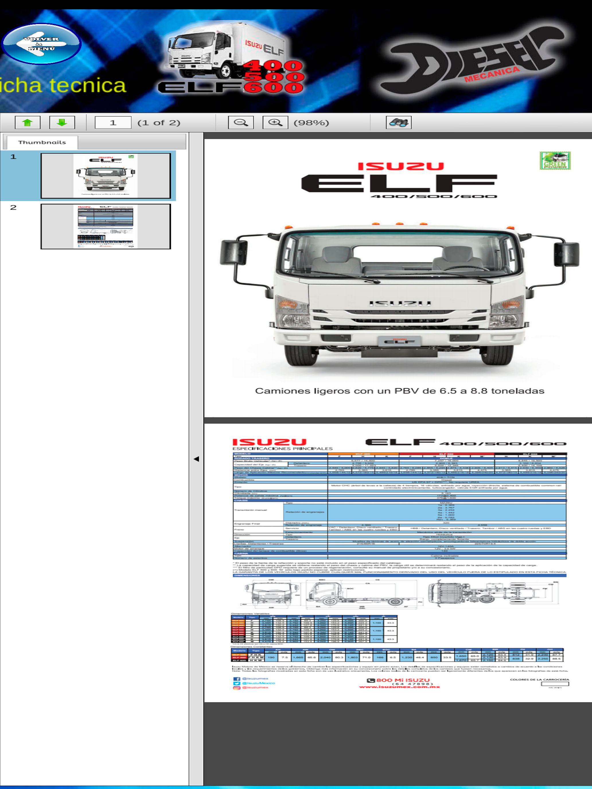Revision ISUZU pro