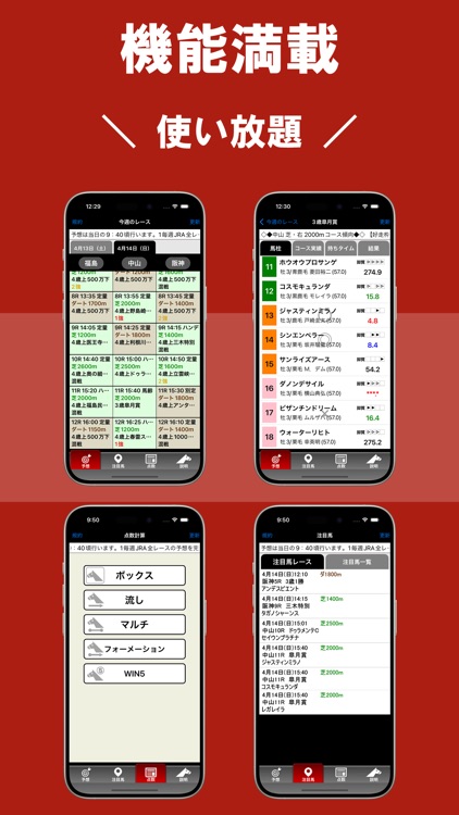 競馬予想アプリ～競走馬データを全て開放！高配当馬券を狙え～